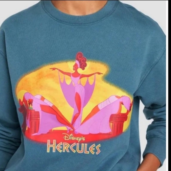 Disney oversized Hercules Sweatshirt nwt - Picture 2 of 6